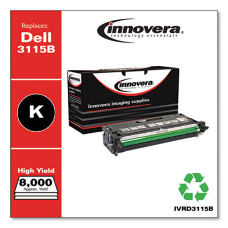 Innovera® Remanufactured Black High-Yield Toner, Replacement for Dell 3115 (310-8395), 8,000 Page-Yield