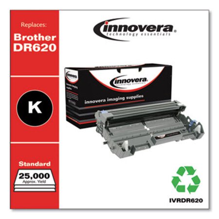 Innovera® Remanufactured Black Drum Unit, Replacement for Brother DR620, 25,000 Page-Yield
