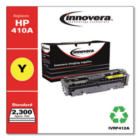 Innovera® Remanufactured Yellow Toner, Replacement for HP 410A (CF412A), 2,300 Page-Yield
