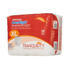 Principle Business Enterprises Unisex Adult Absorbent Underwear Tranquility® Premium OverNight™ Pull On with Tear Away Seams X-Large Disposable Heavy Absorbency - M-665231-3146 - Bag of 14