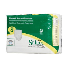 Principle Business Enterprises Unisex Adult Absorbent Underwear Select® Pull On with Tear Away Seams Small Disposable Heavy Absorbency - M-665239-3075 - Bag of 22