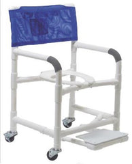 Graham-Field Shower Chair Lumex® With Arms PVC Frame Mesh Back 18 Inch Seat Width