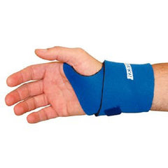 Patterson Medical Supply Wrist Support Benik W-200 Wraparound Neoprene / Terry Cloth Left or Right Hand Blue One Size Fits Most
