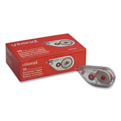 Universal® Side-Application Correction Tape, Non-Refillable, 1/5" x 393", 10/Pack