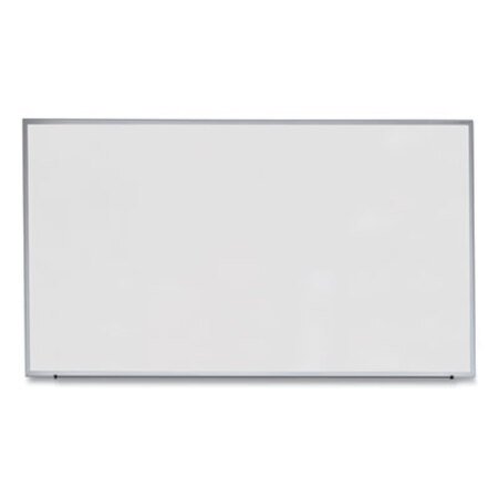 Universal® Dry Erase Board, Melamine, 72 x 48, Satin-Finished Aluminum Frame