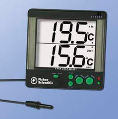 PANTek Technologies LLC Digital Thermometer with Alarm Fisher Scientific™ Traceable® Celsius -50° to +70°C Short External Sensor Door / Wall Mount Battery Operated