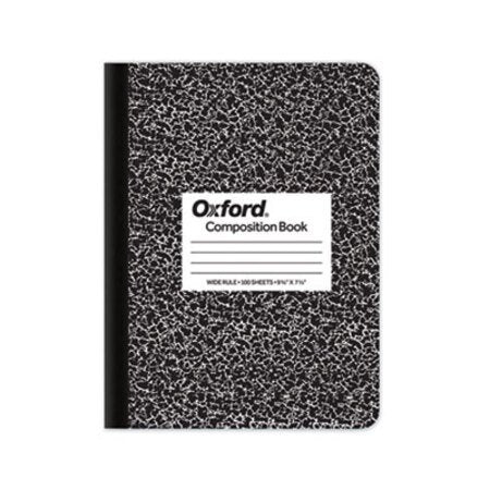 TOPS™ Composition Book, Wide/Legal Rule, Black Marble Cover, 9.75 x 7.5, 100 Sheets