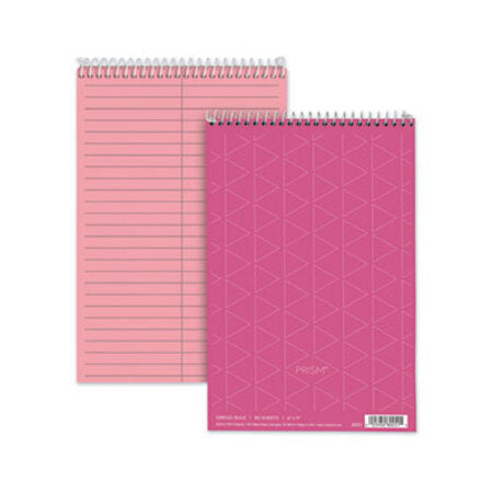 TOPS™ Prism Steno Books, Gregg Rule, 6 x 9, Pink, 80 Sheets, 4/Pack