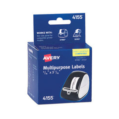 Avery® Multipurpose Thermal Labels, 0.56 x 3.44, White, 130/Roll, 2 Rolls/Pack