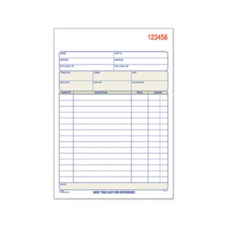 TOPS™ Sales Order Book, 5-9/16 x 7-15/16, Two-Part Carbonless, 50 Sets/Book