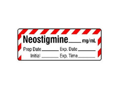 Shamrock Scientific Drug Label Shamrock Anesthesia Label Neostigmine_mg/mL Red / White 1/2 X 1 Inch - M-668008-3633 - Each