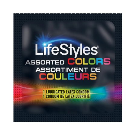 Sxwell USA Condom Lifestyles® Assorted Colors Lubricated One Size Fits Most 1,000 per Case