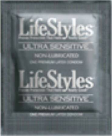 Sxwell USA Condom Lifestyles® Ultra Sensitive Non Lubricated One Size Fits Most 1,000 per Case