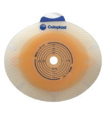 Coloplast Ostomy Barrier SenSura® Click Pre-Cut, Standard Wear Double Layer Adhesive 60 mm Flange Blue Code System 9/16 Inch Opening