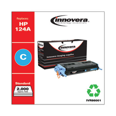 Innovera® Remanufactured Cyan Toner, Replacement for HP 124A (Q6001A), 2,000 Page-Yield