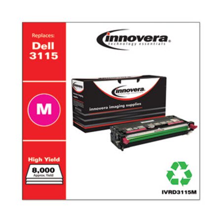 Innovera® Remanufactured Magenta High-Yield Toner, Replacement for Dell 3115 (310-8399), 8,000 Page-Yield