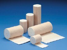 DeRoyal Elastic Bandage 3 Inch X 5 Yard Standard Compression Double Hook and Loop Closure Tan Sterile