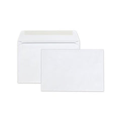 Quality Park™ Open-Side Booklet Envelope, #6 1/2, Hub Flap, Gummed Closure, 6 x 9, White, 100/Box