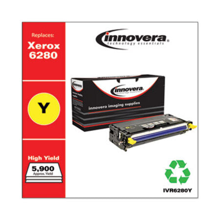 Innovera® Remanufactured Yellow High-Yield Toner, Replacement for Xerox 106R01394, 5,900 Page-Yield