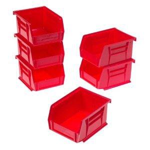 Akro-Mils Storage Bin AkroBins® Red Industrial Grade Polymers 5.38 X 4.12 X 3 Inch - M-668936-1750 - CT/24