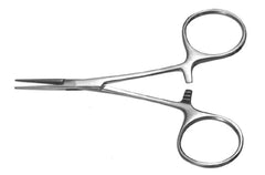 Miltex Hemostatic Forceps Padgett® Mosquito 4 Inch Length Surgical Grade Stainless Steel NonSterile Ratchet Lock Finger Ring Handle Straight - M-668956-1405 - Each