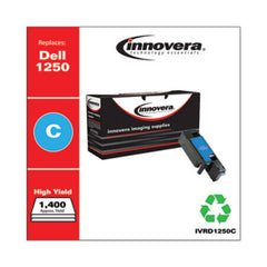 Innovera® Remanufactured Cyan High-Yield Toner, Replacement for Dell 1250 (331-0777), 1,400 Page-Yield