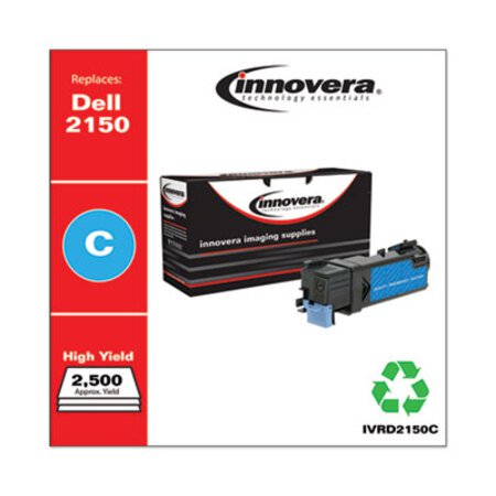 Innovera® Remanufactured Cyan High-Yield Toner, Replacement for Dell 2150 (331-0716), 2,500 Page-Yield