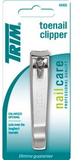 Pacific World Corporation Toenail Clippers Trim® Thumb Squeeze Lever