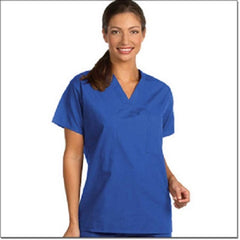 Fashion Seal Uniforms Scrub Shirt 5X-Large Blueberry 1 Pocket Short Set-In Sleeve Unisex - M-1116358-4315 - Each