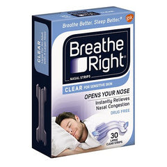 Glaxo Smith Kline Stop Snoring Aid Breathe Right® 30 per Box Nasal Strip