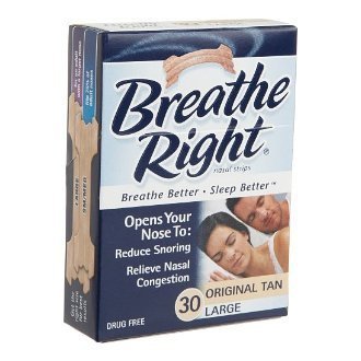 Glaxo Smith Kline Stop Snoring Aid Breathe Right® 30 per Box Nasal Strip