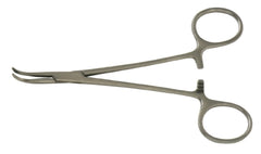 BR Surgical Hemostatic Forceps BR Surgical Baby Mixter 5-1/2 Inch Length Surgical Grade Stainless Steel NonSterile Ratchet Lock Finger Ring Handle Curved Blunt - M-669277-2505 - Each