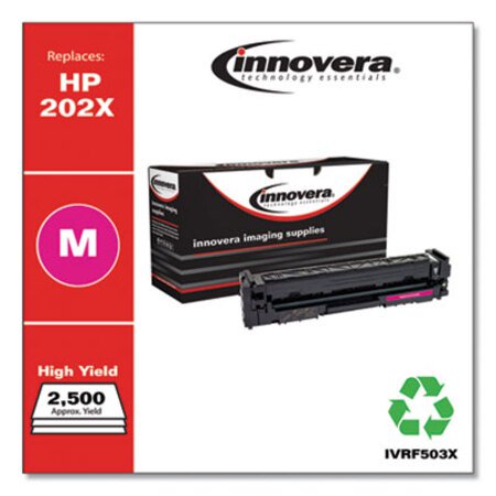 Innovera® Remanufactured Magenta High-Yield Toner, Replacement for HP 202X (CF503X), 2,500 Page-Yield