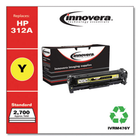 Innovera® Remanufactured Yellow Toner, Replacement for HP 312A (CF382A), 2,700 Page-Yield