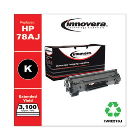 Innovera® Remanufactured Black Extended-Yield Toner, Replacement for HP 78A (CE278AJ), 3,100 Page-Yield