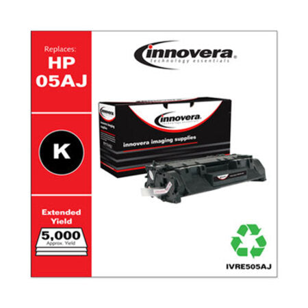 Innovera® Remanufactured Black Extended-Yield Toner, Replacement for HP 05A (CE505AJ), 5,000 Page-Yield