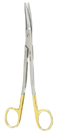 Operating Scissors Miltex® Gorney-Freeman 7-1/4 Inch Length OR Grade German Stainless Steel / Tungsten Carbide NonSterile Finger Ring Handle Curved Blade Blunt Tip / Blunt Tip