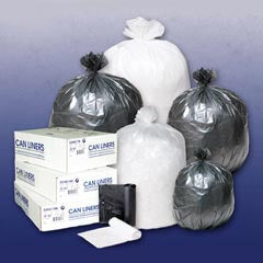 Lagasse Trash Bag Inteplast Group 30 gal. Clear HDPE 10 Mic. 30 X 37 Inch Star Seal Bottom Coreless Roll - M-669925-2294 - Case of 20