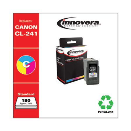 Innovera® Remanufactured Tri-Color Ink, Replacement for Canon CL-241 (5209B001), 180 Page-Yield