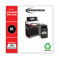 Innovera® Remanufactured Black Ink, Replacement for Canon PG-240 (5207B001), 180 Page-Yield