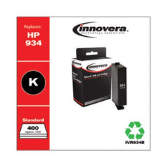 Innovera® Remanufactured Black Ink, Replacement for HP 934 (C2P19AN), 400 Page-Yield