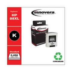 Innovera® Remanufactured Black High-Yield Ink, Replacement for HP 88XL (C9396AN), 2,450 Page-Yield