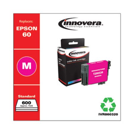 Innovera® Remanufactured Magenta Ink, Replacement for Epson 60 (T060320), 600 Page-Yield