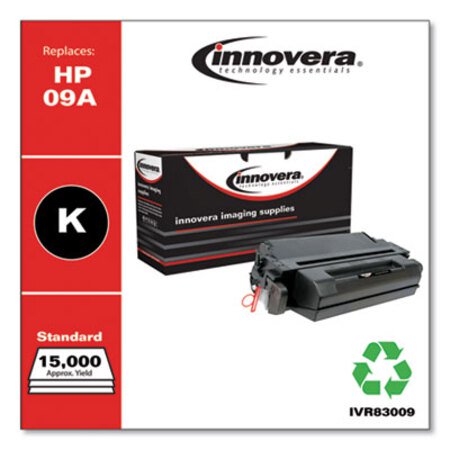 Innovera® Remanufactured Black Toner, Replacement for HP 09A (C3909A), 15,000 Page-Yield