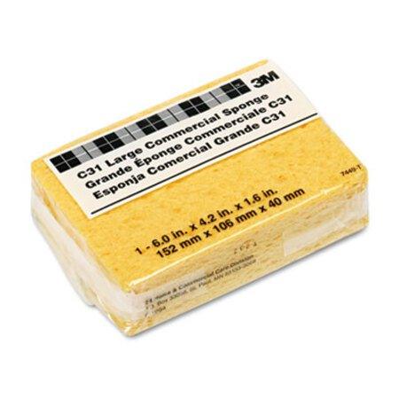 3M™ Commercial Cellulose Sponge, Yellow, 4 1/4 x 6