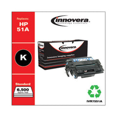 Innovera® Remanufactured Black Toner, Replacement for HP 51A (Q7551A), 6,500 Page-Yield