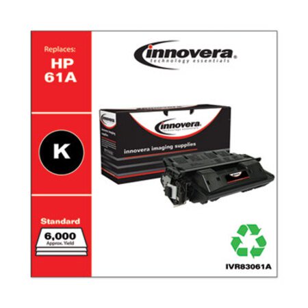 Innovera® Remanufactured Black Toner, Replacement for HP 61A (C8061A), 6,000 Page-Yield