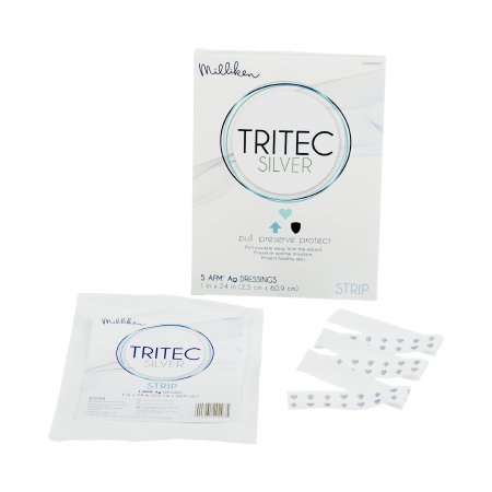 Milliken & Company Silver Dressing Tritec™ Silver 1 X 24 Inch Rectangle Sterile