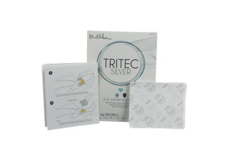 Milliken & Company Silver Dressing Tritec™ Silver 4 X 5 Inch Rectangle Sterile