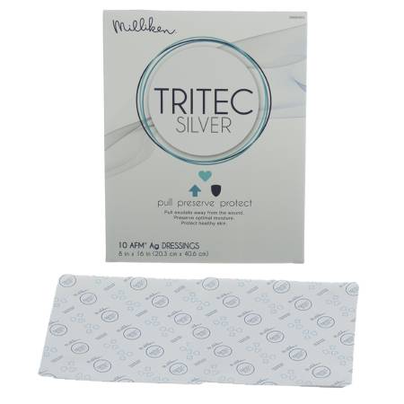 Milliken & Company Silver Dressing Tritec™ Silver 8 X 16 Inch Rectangle Sterile